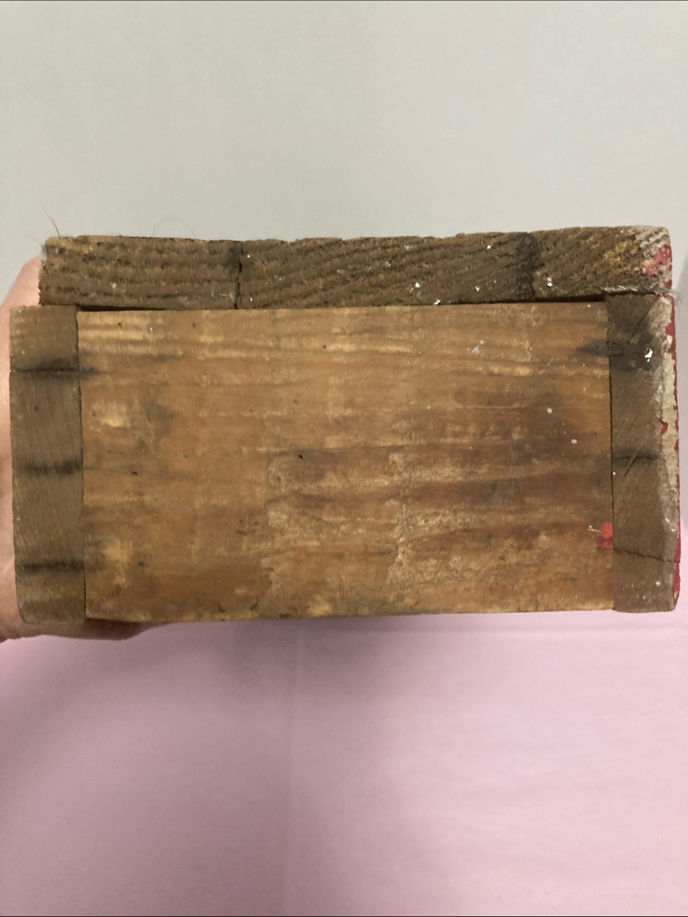 Antique handmade wood shelf free standing  collectibles miniatures primitive - Picture 10 of 10